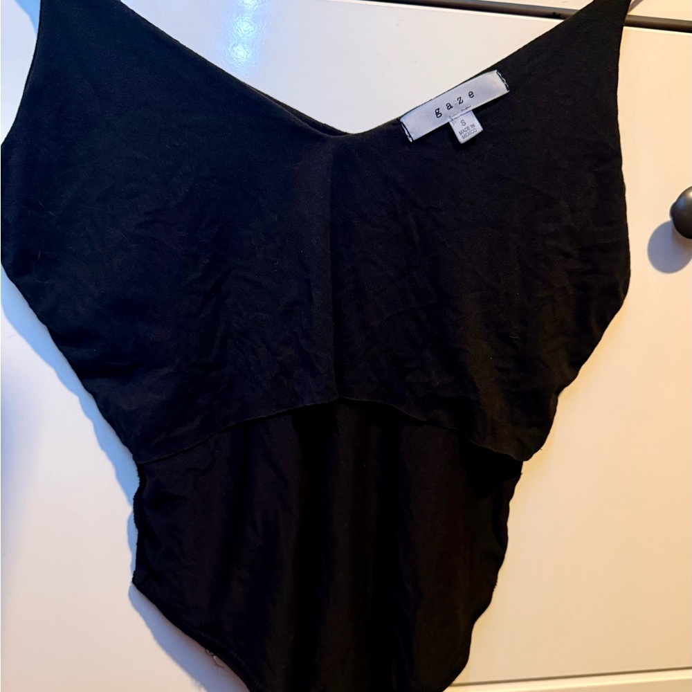 Black Spaghetti Strap Bodysuit - Size Small - Picture 7 of 7